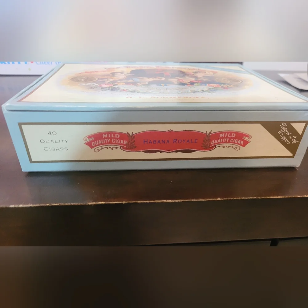 O.L. Schwencke la rosa especial vintage cigar box artsy